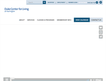 Tablet Screenshot of dukefitnessfearrington.com